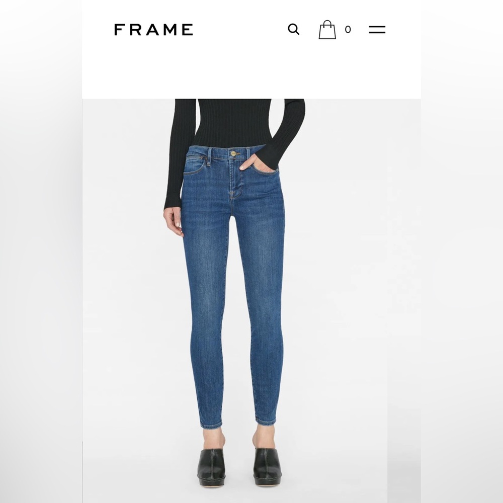 NWOT Frame “Le High Skinny in Dublin”  size 26